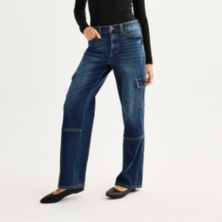 Прямые джинсы карго со средней посадкой индиго Project для юниоров Project Indigo