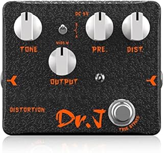 JOYO Bass Pedal of Overdrive Mic'd Tube Bass Amp Simulator Pedal Built-in DI & XLR Output for Effects Recording High-end Edition Dr.J Series (D53) JOYO