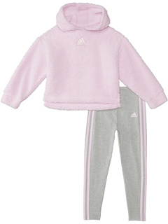 Комплект колготок из шерпы с длинными рукавами и капюшоном (для малышей/маленьких детей) Adidas