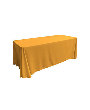 Rectangular 90x132 Inch Polyester Poplin Tablecloth - Easy Care Table Cover Slickblue