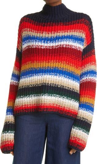 Полосатый шерстяной свитер LA LIGNE
