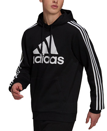 Мужская толстовка с капюшоном и логотипом Adidas