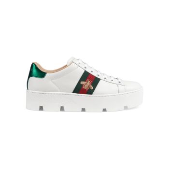 gucci ace platform sneakers