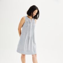 Платье без рукавов с защипами Petite Sonoma Goods For Life® SONOMA