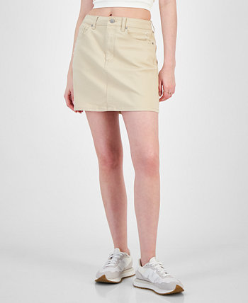 Juniors' Zip-Front Five-Pocket Mini Skirt Tinseltown