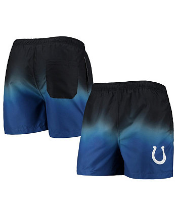 Мужские черные шорты для плавания Royal Indianapolis Colts Dip-Dye FOCO