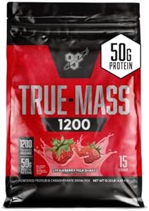 BSN TRUE-MASS Weight Gainer, Muscle Mass Gainer Protein Powder (Порошок), Chocolate Milkshake, 10.38 Pound (Package May Vary) BSN