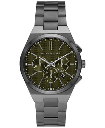 Мужские часы Lennox с кварцевым хронографом цвета бронзы из нержавеющей стали, 40 мм Michael Kors