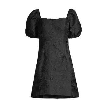 Жаккардовое мини-платье Morena с объемными рукавами Lilly Pulitzer