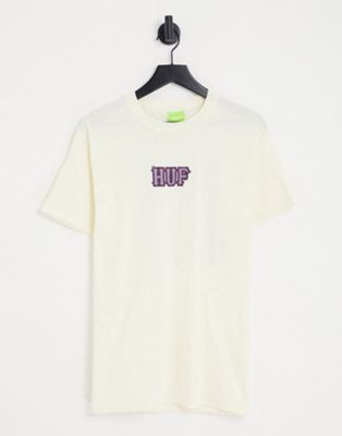 Кремовая футболка с принтом HUF HUF