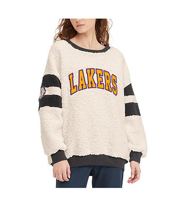Женский овсяный, черный пуловер свитшот Los Angeles Lakers Mindy Sherpa Tommy Jeans