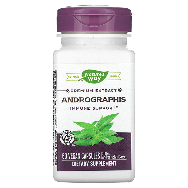 Andrographis - 300 мг - 60 веганских капсул - Nature's Way Nature's Way