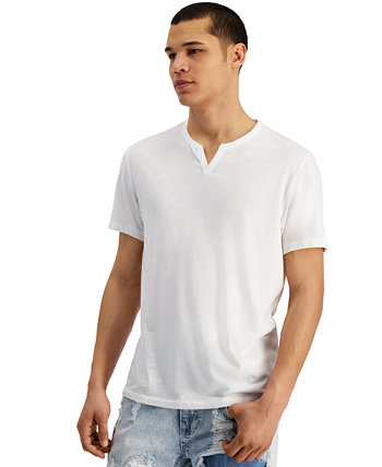 Мужская футболка с разрезом на шее, созданная для Macy's I.N.C. International Concepts