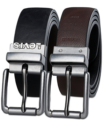 Men's Logo Buckle Stretch Reversible Leather Belt Levi's®