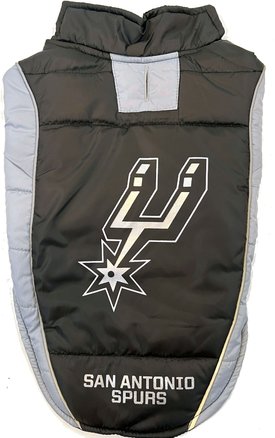 Pets First NBA San Antinio Spurs Dog & Cat Puffer Vest Pets First