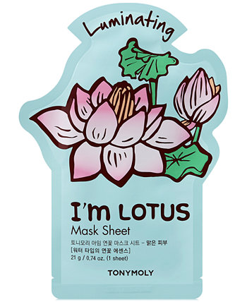 I'm Lotus Sheet Mask - (Светящаяся) TONYMOLY