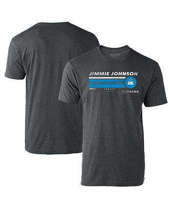 Мужская футболка Heather Charcoal Jimmie Johnson Hot Lap Legacy Motor Club Team Collection
