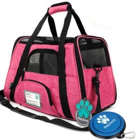 PetAmi Premium Airline Approved Soft-Sided Dog & Cat Travel Carrier PetAmi