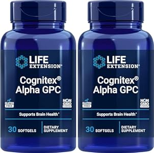 Cognitex Alpha GPC, 30 Softgels (Pack of 2) Life Extension