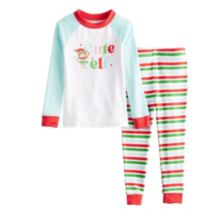 Girls 4-12 Jammies For Your Families® Elf Top & Bottoms Pajama Set by Cuddl Duds® Cuddl Duds