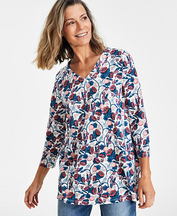 Женская блузка с V-образным вырезом Style & Co Style & Co