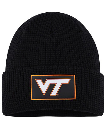 Мужская черная вязаная шапка Virginia Tech Hokies Gridiron с манжетами Columbia