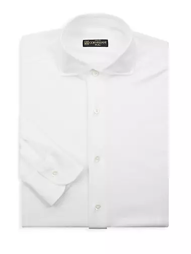 Casual Long-Sleeve Cotton Dress Shirt Corneliani