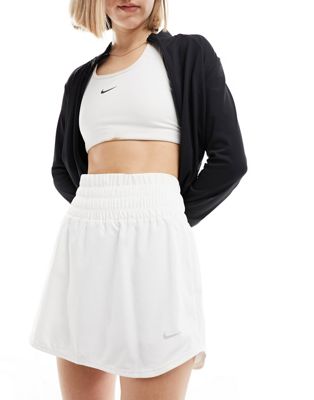 Белая тренировочная юбка Nike one Nike