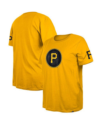 Женская золотая футболка больших размеров Pittsburgh Pirates 2023 City Connect New Era
