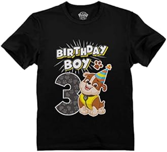 Marshall 3rd Birthday Boy Shirt Gifts for 3 Years Old Bday Paw Patrol Theme Party Toddler Kids T-Shirt Tstars