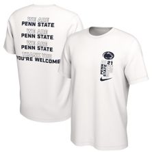 Мужская футболка Nike White Penn State Nittany Lions 2021 White Out Student Nike