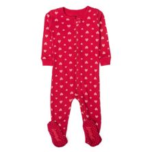 Leveret Kids Footed Cotton Pajama Hearts 2 Year Leveret