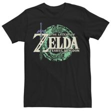 Big & Tall Nintendo Legend of Zelda: Tears of the Kingdom Master Sword Logo Graphic Tee Licensed Character