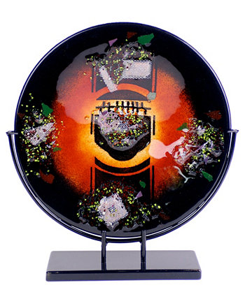 20-дюймовая круглая тарелка Jasmine Art Glass