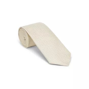 Жаккардовый шелковый галстук Brunello Cucinelli