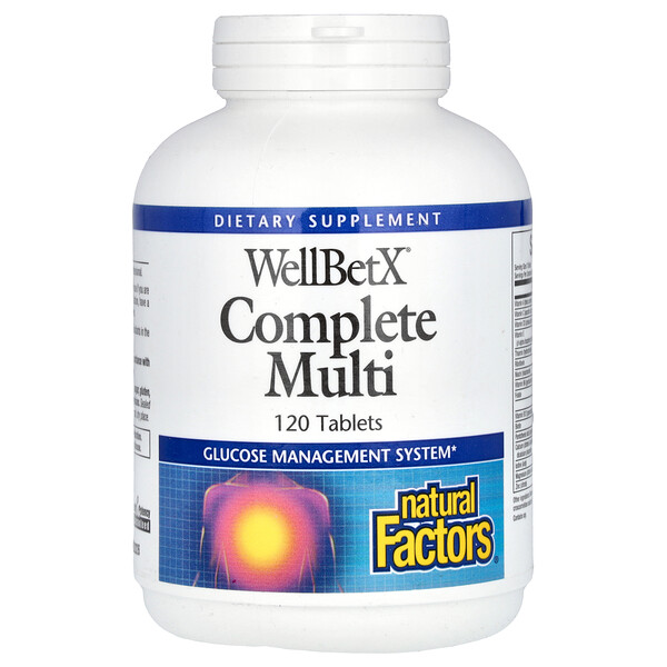 WellBetX Complete Multi - 120 таблеток - Natural Factors Natural Factors