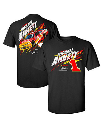Men's Black Michael Annett Pilot/Flying J Car 2-Spot T-shirt JR Motorsports Official Team Apparel