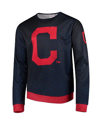 Мужской темно-синий пуловер со статическим дождем Cleveland Indians FOCO