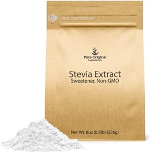 Pure Original Ingredients Stevia Extract 8oz, Zero Calorie Sweetener, Much Sweeter than Sugar Pure Original Ingredients