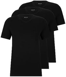 BOSS Men's 3-Pack V Neck Jersey T-Shirts Boss