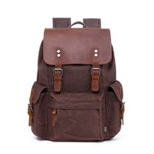 Tsd Brand Stone Creek Leather Backpack TSD BRAND
