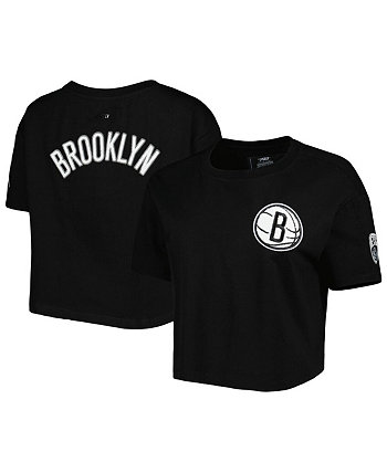 Women's Black Brooklyn Nets Classics Boxy T-shirt Pro Standard