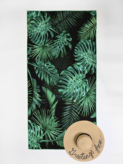 Пляжное одеяло с тропическим принтом SHEIN
