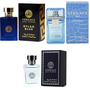 Versace Dylan Blue EDT, Man Eau Fraiche EDT, Pour Homme EDT - 5ml 3PK Kit Versace