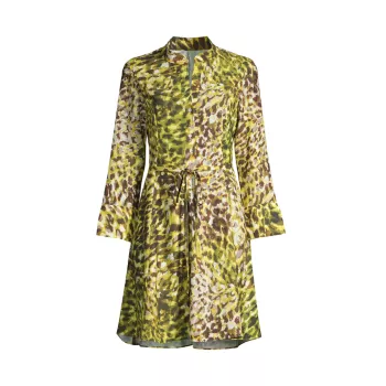 Платье-рубашка с завязками и талией с эффектом омбре Natori
