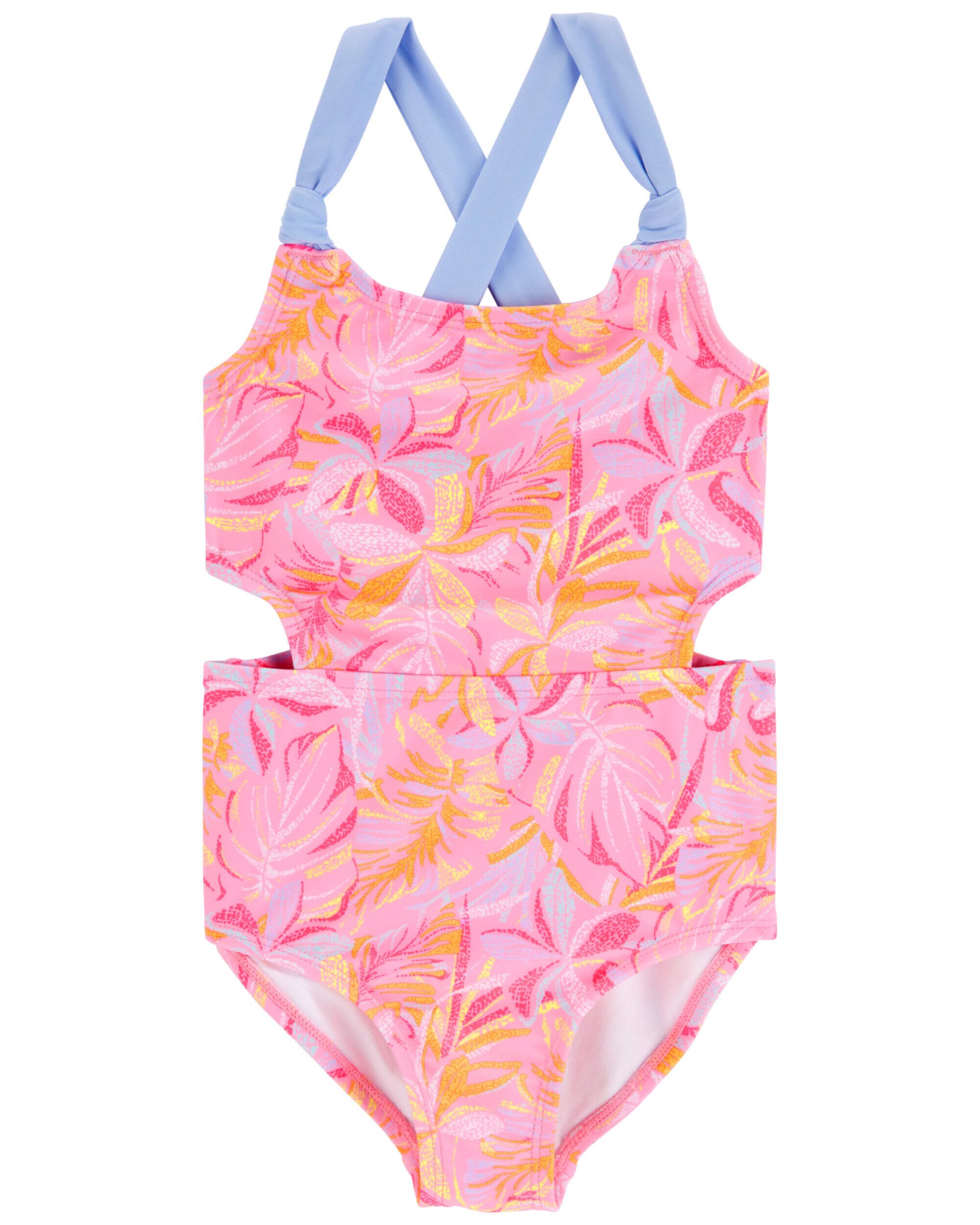 Toddler Palm Print 1-Piece Cut-Out Swimsuit Carter's