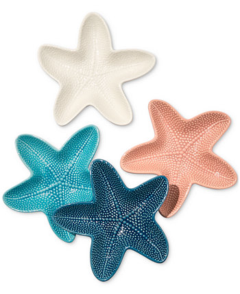 Тарелки для закусок с морской звездой, набор из 4 шт., созданы для Macy's The Cellar