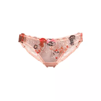 Zuri Embroidered Tulle Brief Agent Provocateur