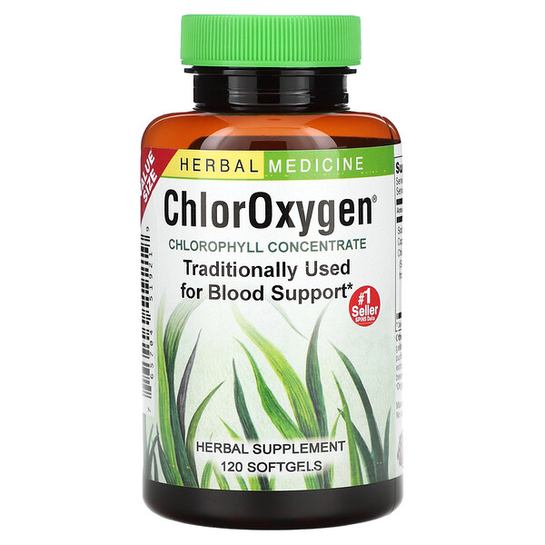 ChlorOxygen, Концентрированный Хлорофилл - 120 капсул - Herbs Etc. Herbs Etc.