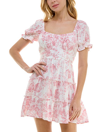 Многоярусное расклешенное платье с цветочным принтом для юниоров Trixxi